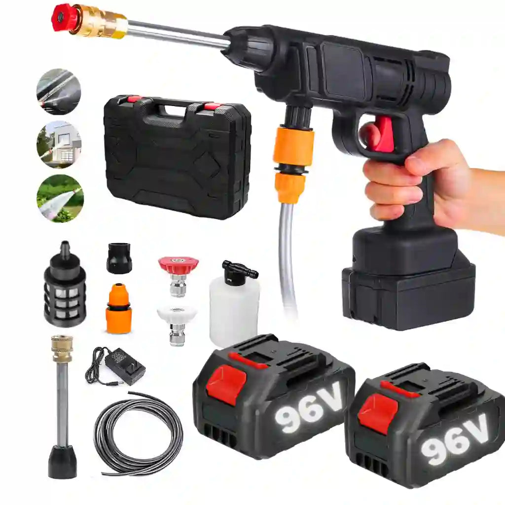 Lava-jato Portátil de Alta Pressão - Profissional e Sem Fio [BRINDE 1 ASPIRADOR DE PÓ PORTATIL]