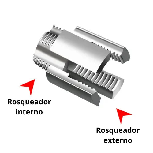 Rosqueador Pro PVC™ 2 em 1 - Interno e Externo