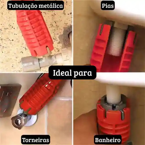 Chave Hidráulica 8 em 1 Para Encanamento - Conforto e Praticidade