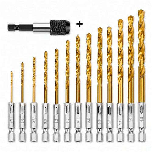 Kit de Brocas Helicoidais Titânio [Compre 10 Leve 13]
