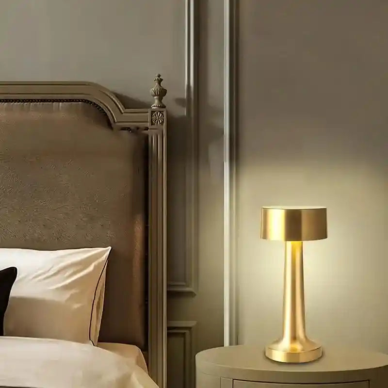 Luminaria Café LED - Retrô, Sensível ao Toque e Recarregável