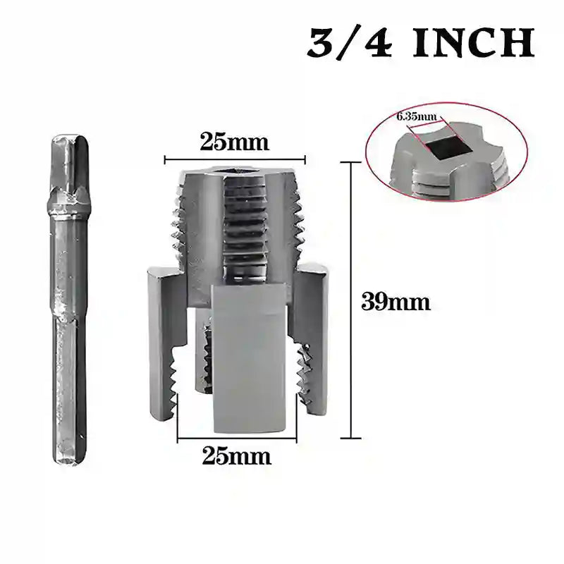 Rosqueador Pro PVC™ 2 em 1 - Interno e Externo