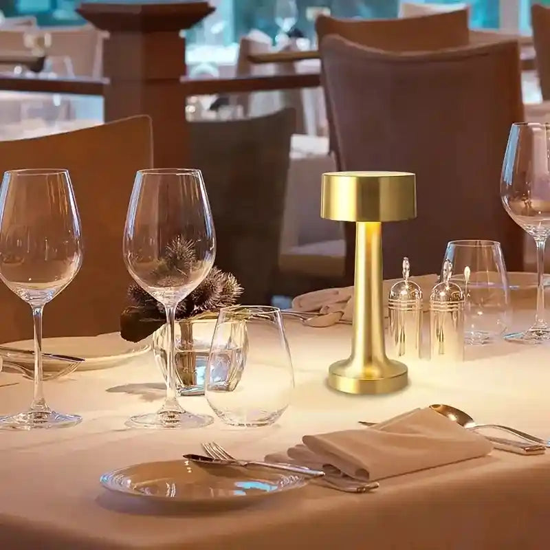 Luminaria Café LED - Retrô, Sensível ao Toque e Recarregável