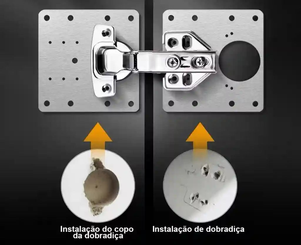 Placas de Reparo Para Dobradiças [COMPRE 1 LEVE 2 + BRINDE]