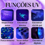 Lanterna UV-Elite Detecta Escorpião - Recarregável USB