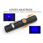 Lanterna UV-Elite Detecta Escorpião - Recarregável USB