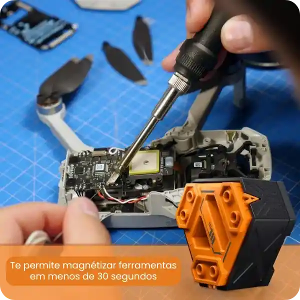 Magnetizador e Desmagnetizador de Ferramentas - Bits, Chaves, Brocas e Ponteiras