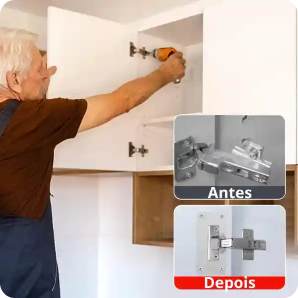 Placas de Reparo Para Dobradiças [Compre 1 Leve 2] Últimas Unidades 🔥