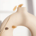 Vaso Nórdico Circular de Cerâmica