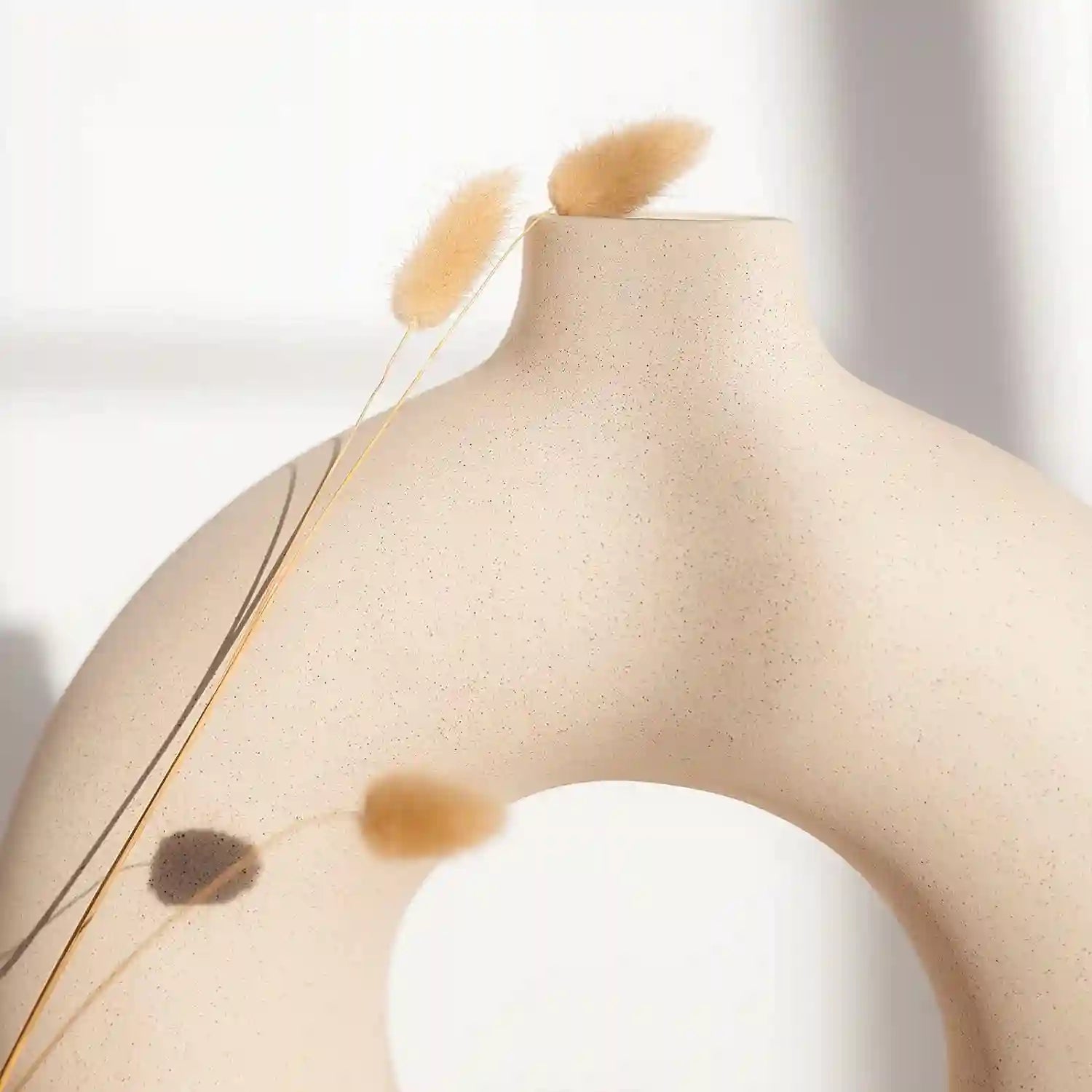 Vaso Nórdico Circular de Cerâmica